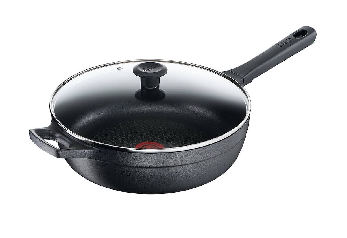 特福 Tefal G60537 Trattoria 平底煎锅 带玻璃盖子 28cm，到手36.89欧，原价94.99欧！特价！