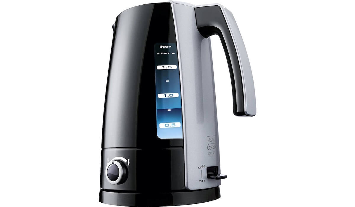 美乐家 Melitta Look Aqua Vario 烧水壶 黑色 1.7升 2.400W功率,到手25欧,原价52.99欧!