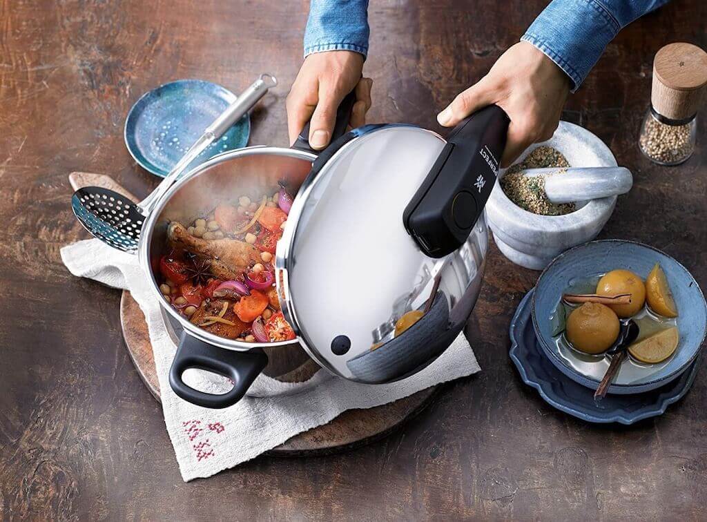 福腾宝 WMF Perfect系列不锈钢高压锅 3升 22cm，到手95.78欧，原价139.99欧！！