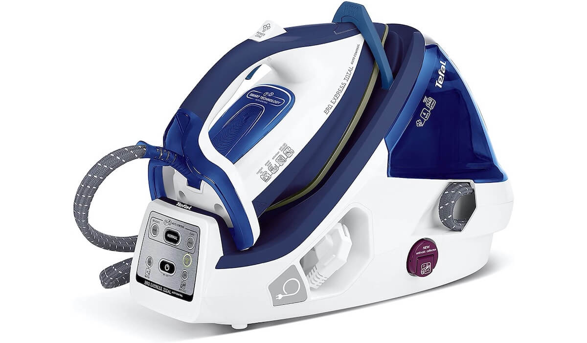 特福 Tefal GV8960 Pro Express Total 增压式蒸汽熨烫机 电熨斗 2200W功率 340克/分钟蒸汽输出 1.8升水箱,到手150.99欧,原价189.99欧!