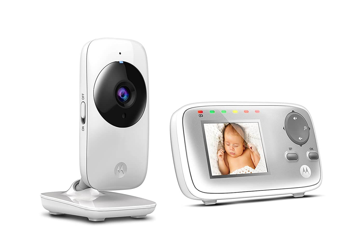 摩托罗拉 Motorola Baby MBP 482 婴儿监视器 2.4寸全彩液晶屏 红外线夜视 300米连接范围，到手68.23欧，原价119.99欧！全德免邮！