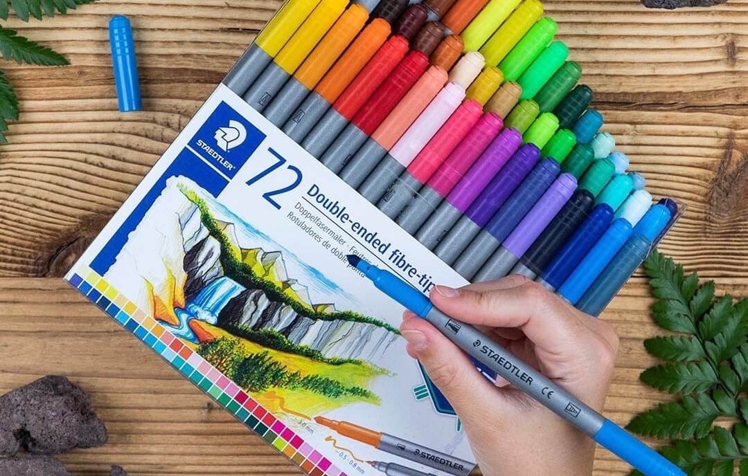 STAEDTLER 3200 TB36 施德楼粗细双头水彩笔 36支装，到手7.49欧，原价9.98欧！
