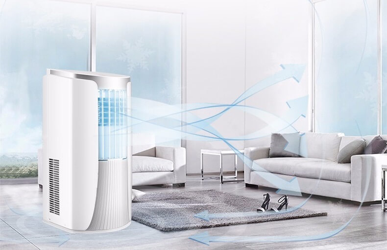 GREE KY-23NK 格力小1匹P移动空调 白色 空调风扇净化器除湿机 四档风速 免安装免排水，到手329欧，原价399欧！！