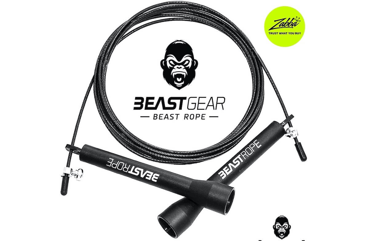 Beast Gear 专业跳绳 可调节长短 带收纳袋 德亚7000多用户4.1星好评,到手12.97欧,原价17.99欧!