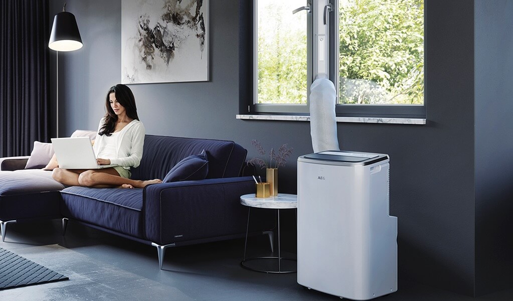 AEG Chillflex Pro AXP35U538CW 移动空调 带LED显示屏 加热制冷风扇除湿多功能 适合40-50m²房间，到手490.19欧，原价699欧！！