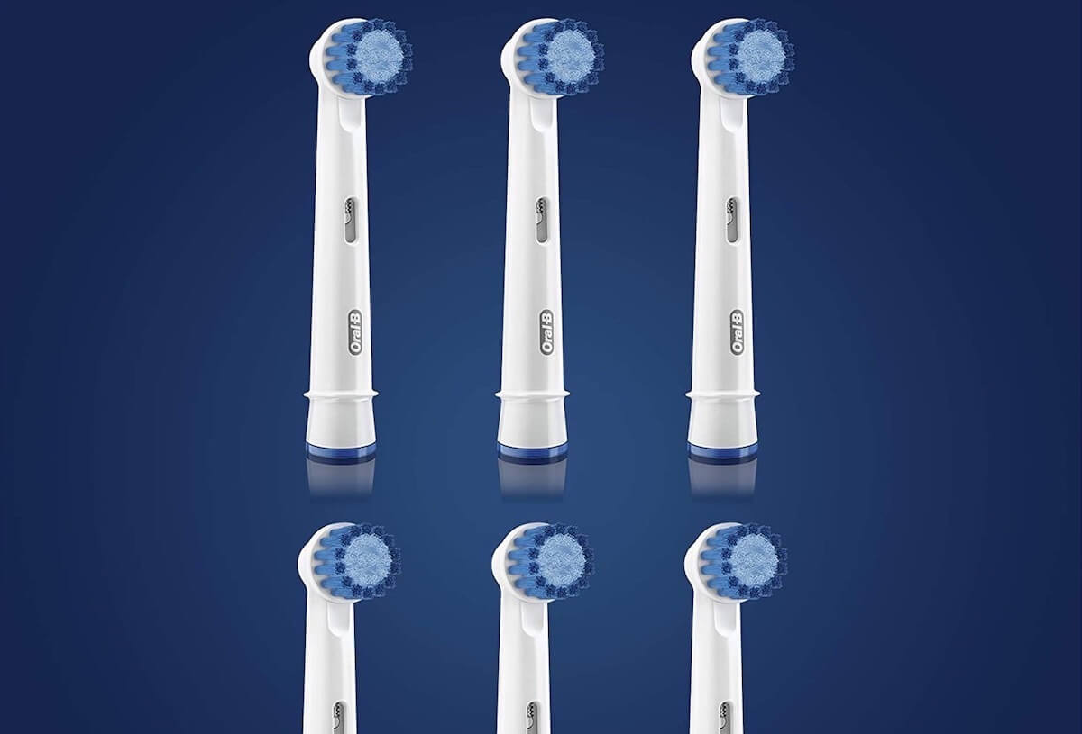 欧乐-B Oral-B Sensitive 敏感型电动牙刷头 温和清洁牙龈 6只装，到手12.94欧，原价30.99欧！