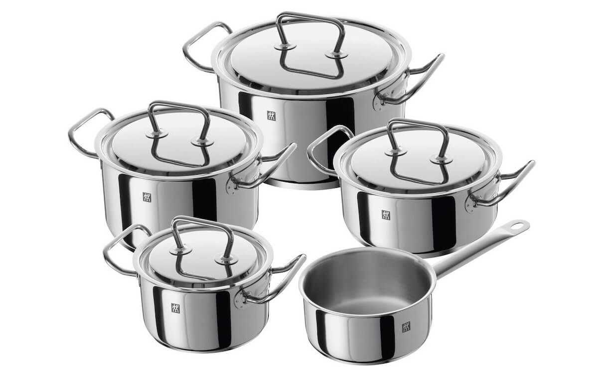 双立人 Zwilling Twin Classic 不锈钢 锅具6件套 18/10不锈钢 电磁炉适用,到手119.99欧,原价329欧!特价!