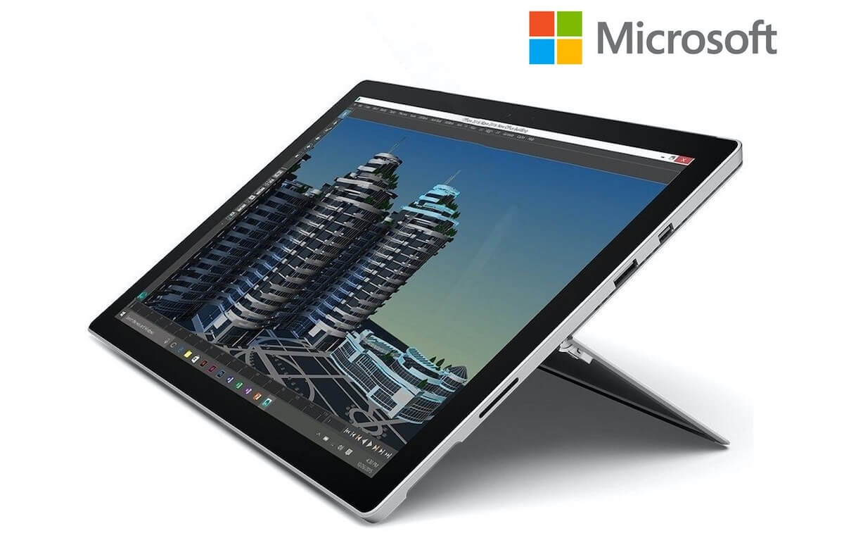 微软 Microsoft Surface Pro 4 二合一平板电脑 12.3寸 i7/8GB/256GB，到手605.9欧，原价1,799欧！