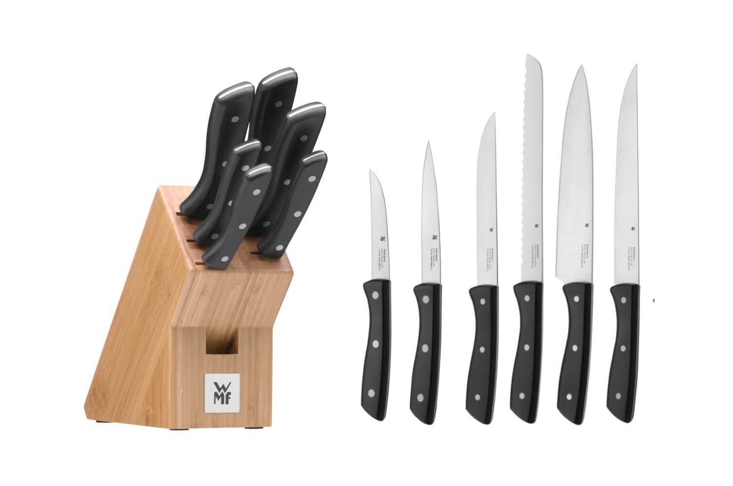 福腾宝 WMF ProfiSelect 刀具7件套 竹制刀架，到手67.99欧，原价97.47欧！全德免邮！