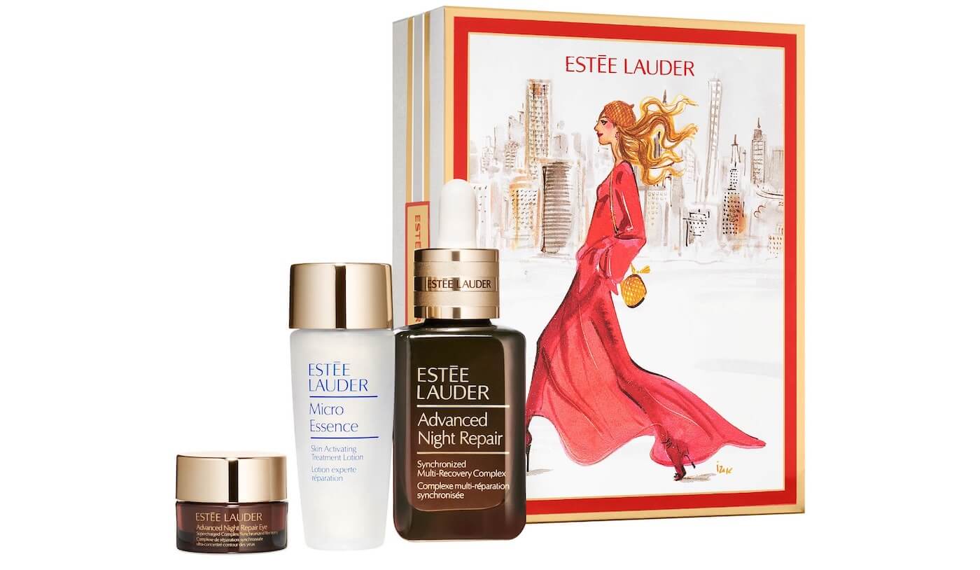 Estée Lauder 雅诗兰黛小棕瓶圣诞限定套装 含50ml第7代小棕瓶+微精华露30ml+小棕瓶眼霜5ml,到手72.75欧,原价92.95欧!!