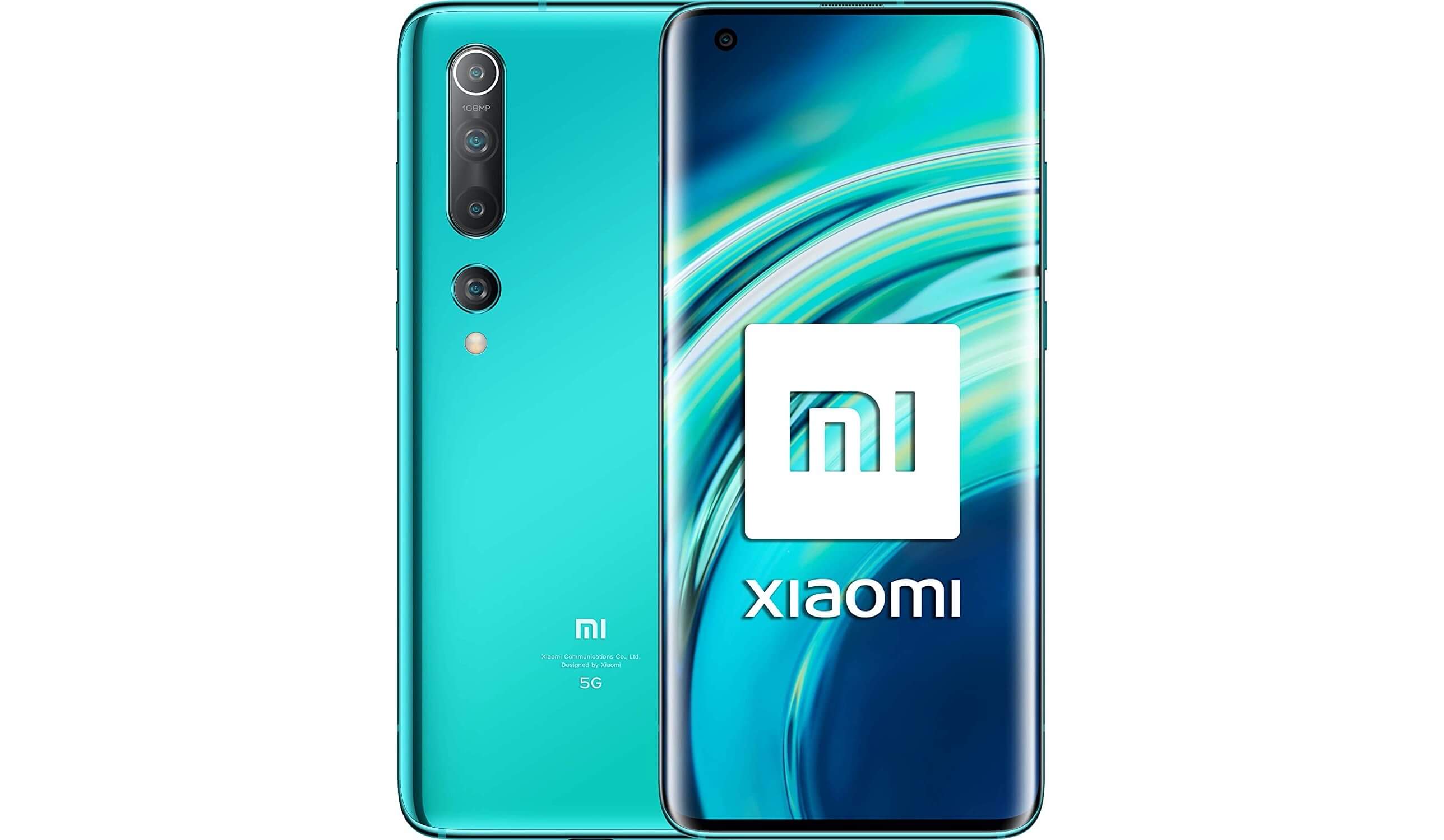 小米10 5G智能手机 6.67寸FHD+打孔屏 8GB/128GB 1亿像素相机 珊瑚绿，到手512欧，原价799欧！