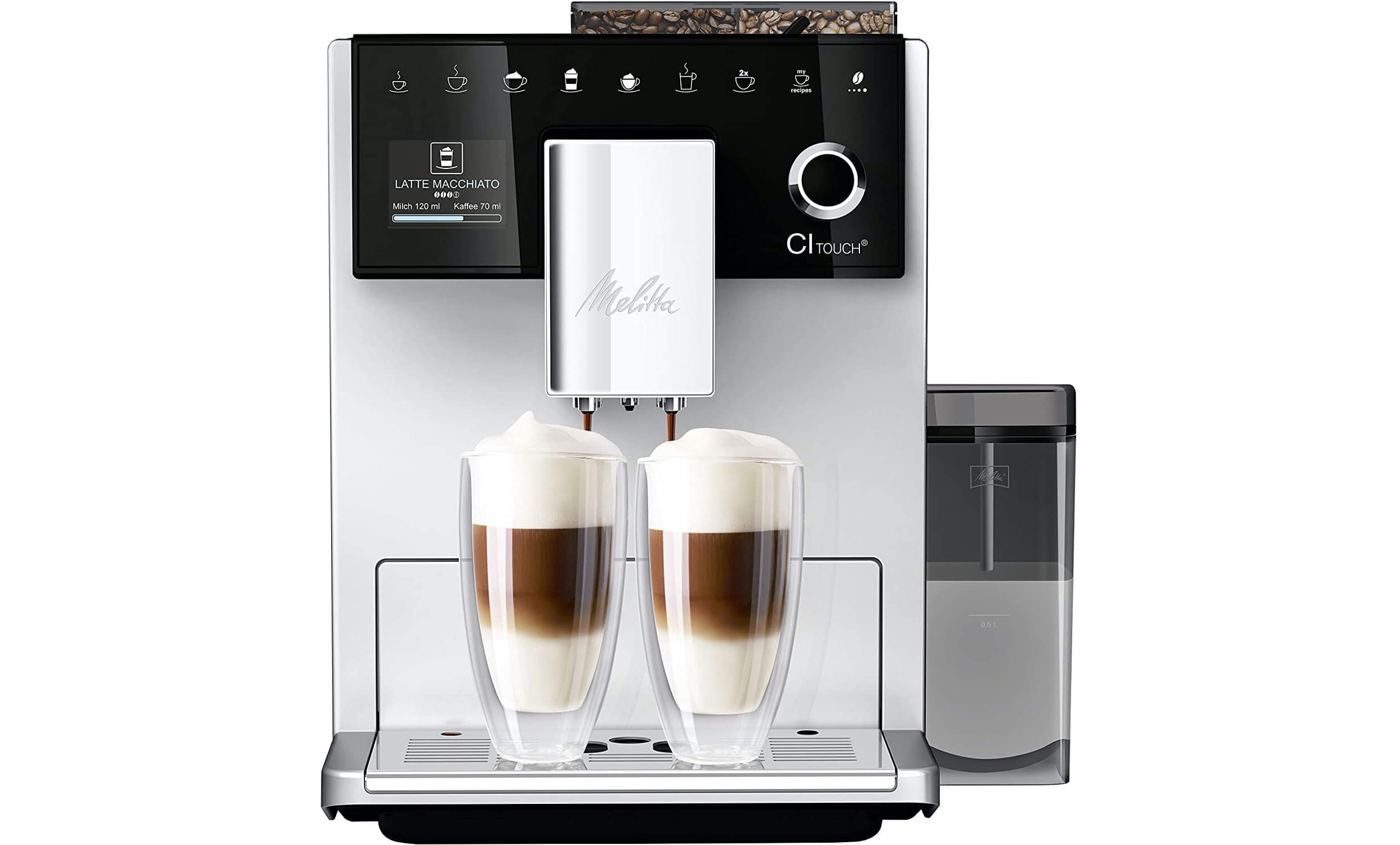 美乐家 Melitta CI Touch F630-101 全自动咖啡机 黑色 可制作10种咖啡饮品 1.8升水箱,到手570.2欧,原价759.53欧!