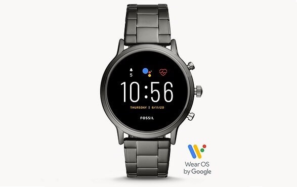 Fossil The Carlyle 第五代男士智能手表 44mm表盘 不锈钢表带 Snapdragon 3100 GPS 30米防水,到手179欧,原价299欧!特价!