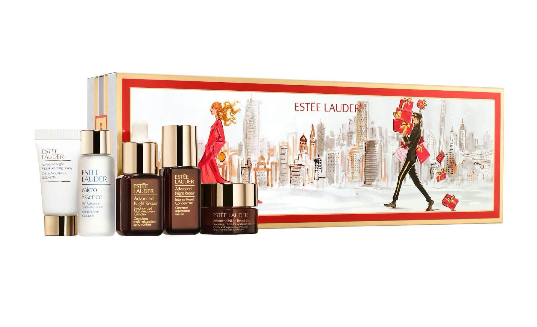 Estée Lauder 雅诗兰黛小棕瓶圣诞套装 洁面+微精华+小棕瓶+高能小棕瓶+眼霜,到手31.95欧,原价63.45欧!!