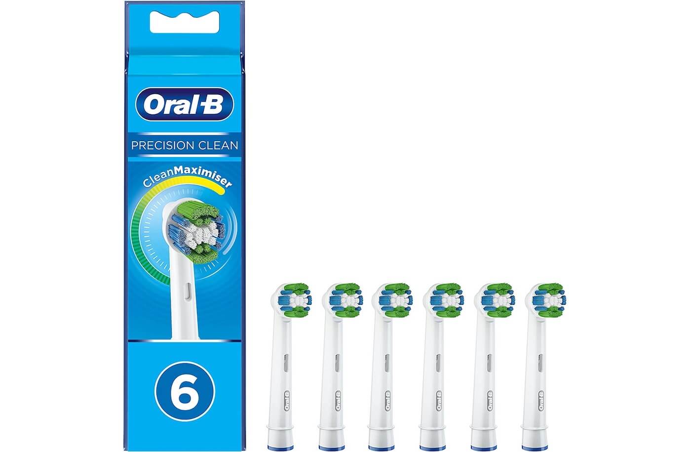 欧乐B Oral-B Precision Clean 电动牙刷替换刷头6只装,到手11.82欧,原价16.99欧!