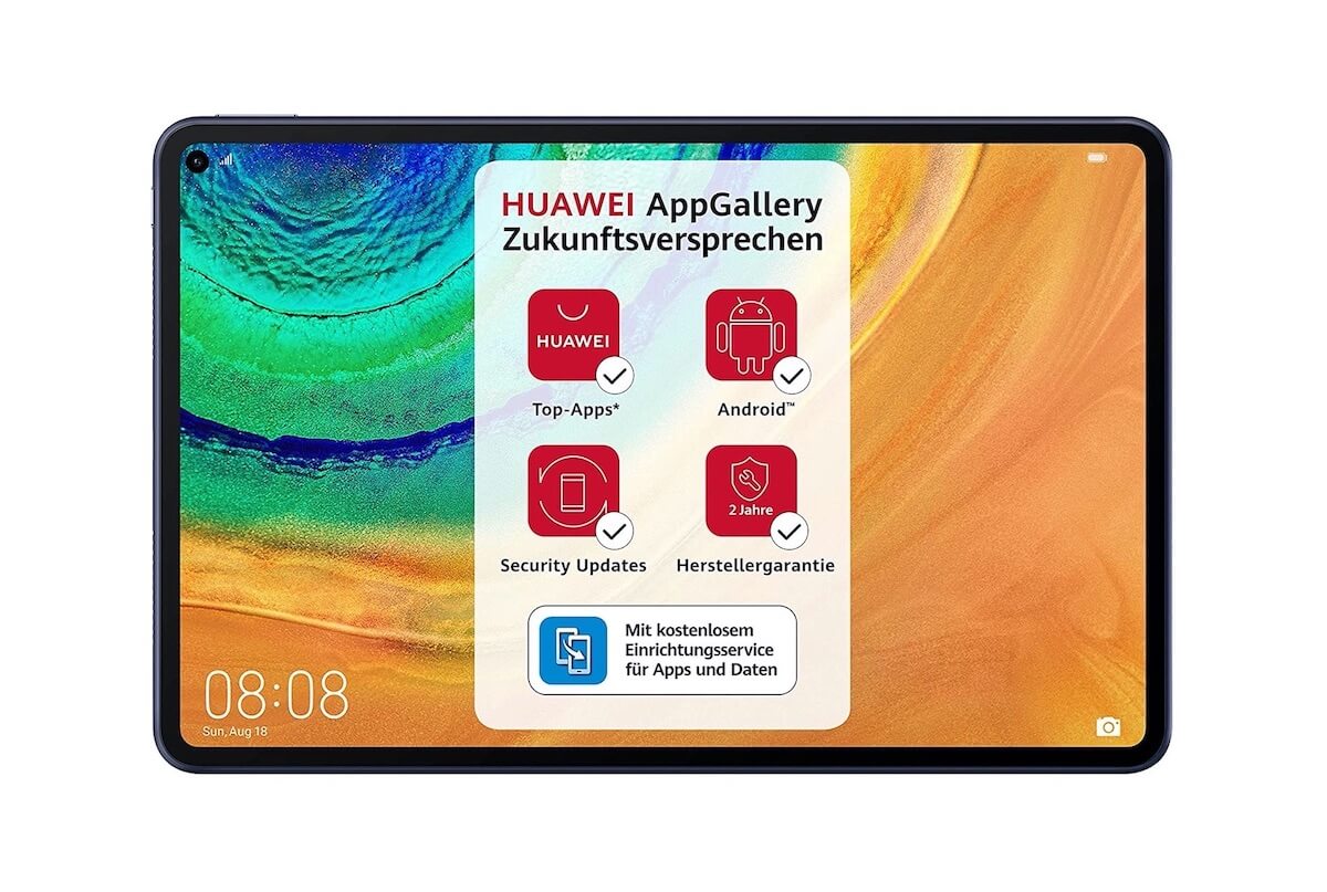 华为 Huawei MatePad Pro 平板电脑 10.8寸2.5K全面屏 WiFi版 8GB/256GB 深灰色,到手519欧,原价619欧!全德免邮!