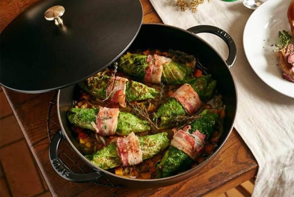 STAUB Chistera Gusseisen 珐琅铸铁锅 圆口 28cm 3.7L 黑色，到手112.99欧，原价212.43欧！