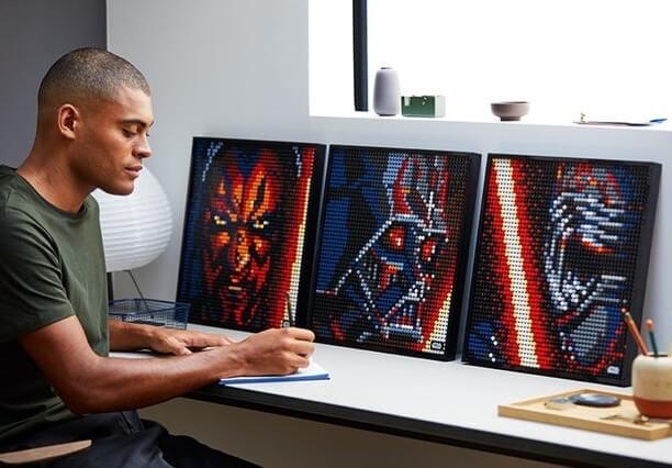 乐高星球大战系列马赛克艺术画 LEGO Star Wars 31200 The Sith 西斯暗黑尊主，到手71.24欧，原价116.97欧！