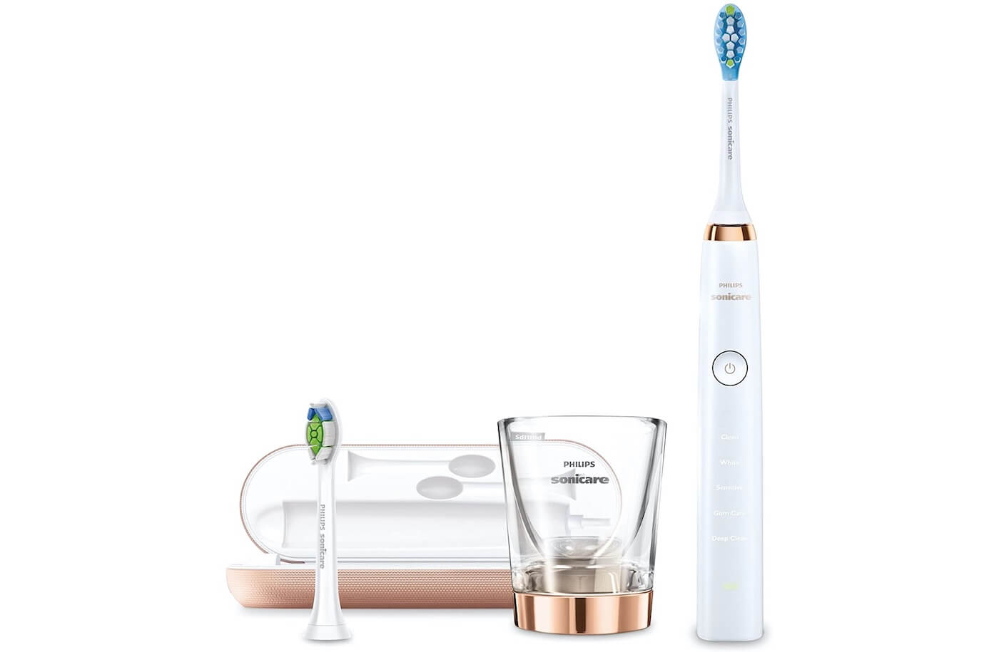 飞利浦 Philips Sonicare DiamondClean HX9395/88 钻石亮白声波电动牙刷 玫瑰金,到手85.84欧,原价224.99欧!