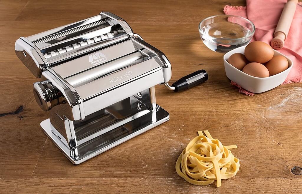 制作面条和饺子皮神器!Marcato Classic Atlas 150 面条机 经典压面机,到手42.99欧,原价80.9欧!