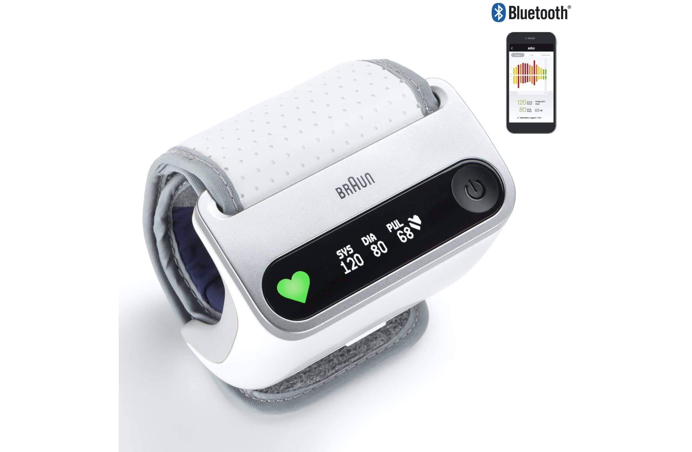 博朗 Braun iCheck 7 BPW4500WE 腕式血压计 心率检测 支持手机连接,到手54.99欧,原价99.99欧!全德免邮!