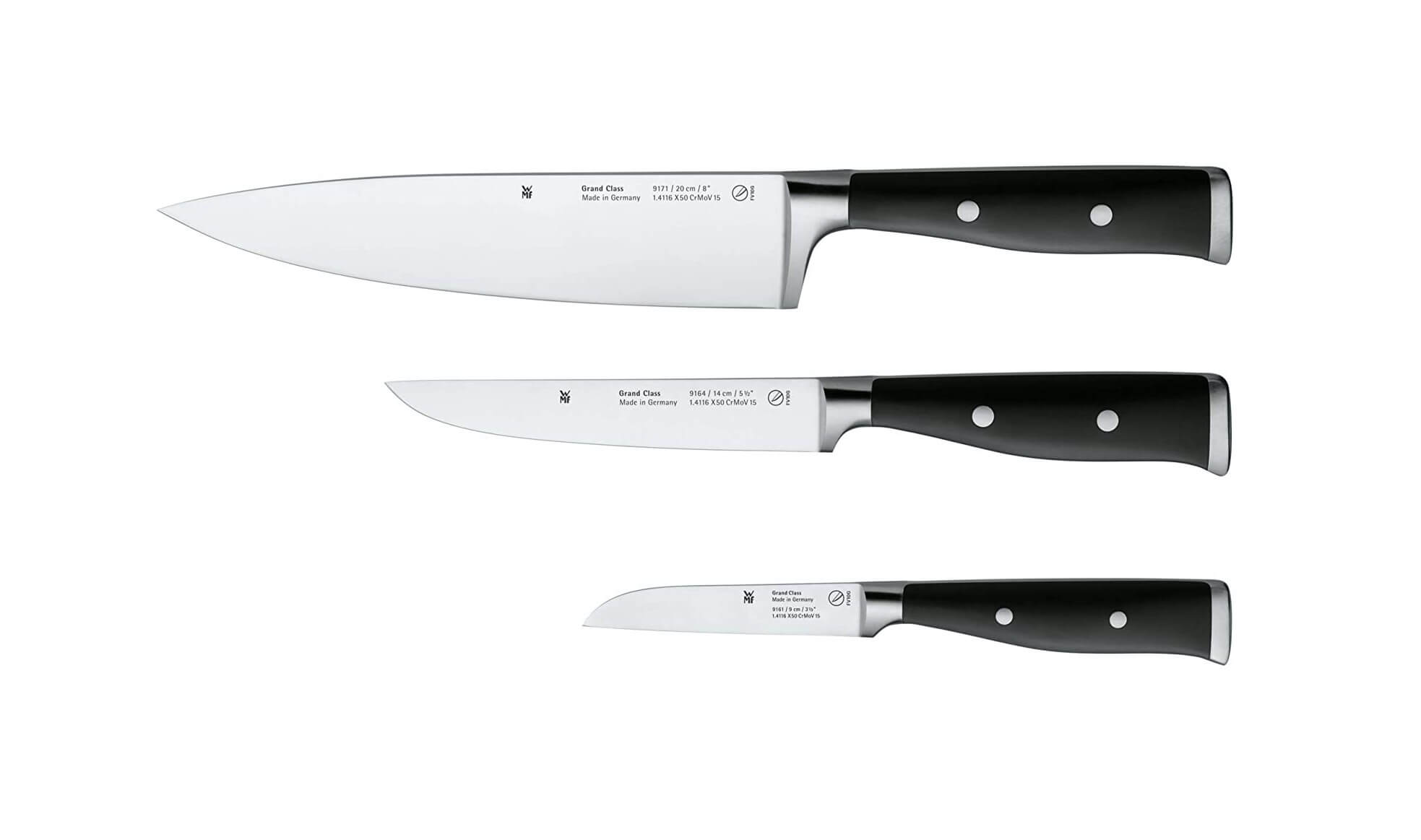 福腾宝 WMF Grand Class 刀具3件套 Performance Cut技术,到手90.5欧,原价179.99欧!特价!