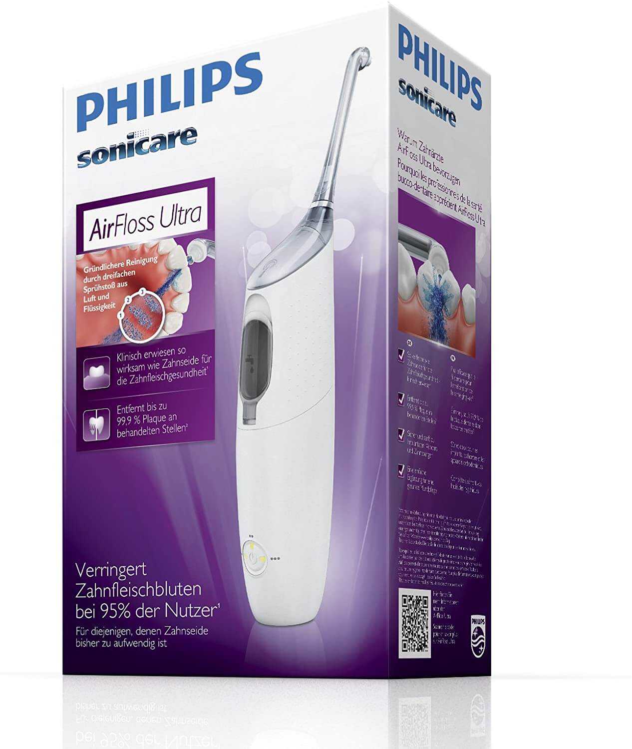 飞利浦 Philips Sonicare AirFloss Ultra HX8431/01 水牙线 冲牙器 白色，到手49.99欧，原价99.