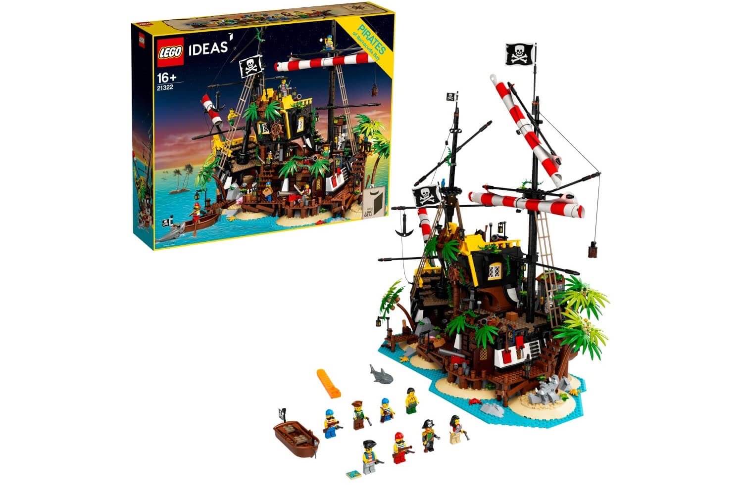 乐高创意百变系列 LEGO Ideas 21322 梭鱼湾海盗沉船,到手143欧,原价199.99欧!特价!