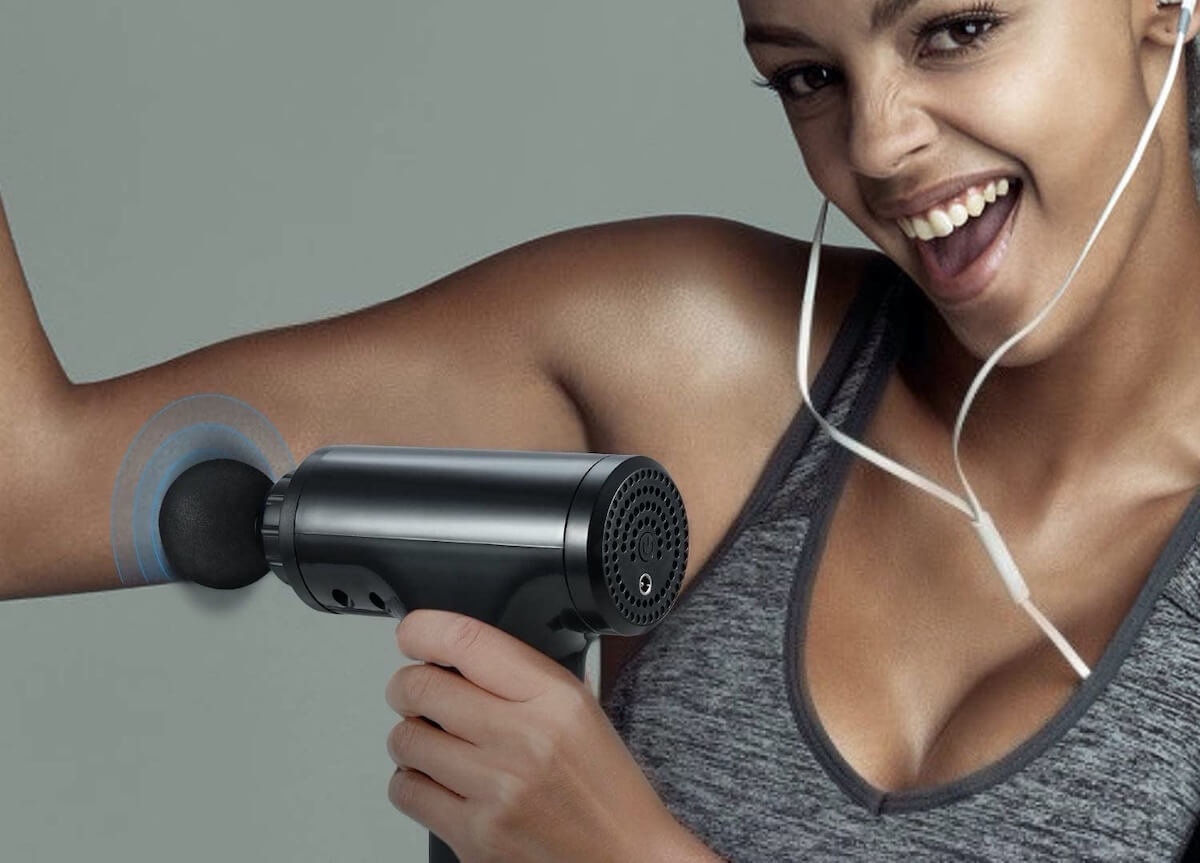 aojieda 筋膜枪 3档速度 带6个按摩头,到手69.9欧,原价189.99欧!特价!