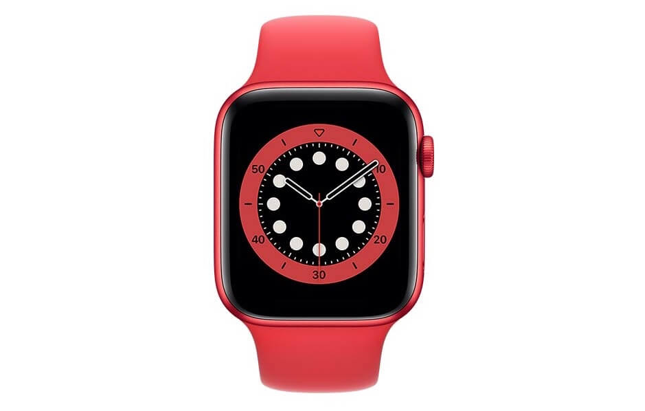 苹果 Apple Watch 第6代 LTE版 44mm 红色铝表盘 运动表带 带血氧监测 睡眠监测,到手399欧,原价544.9欧!