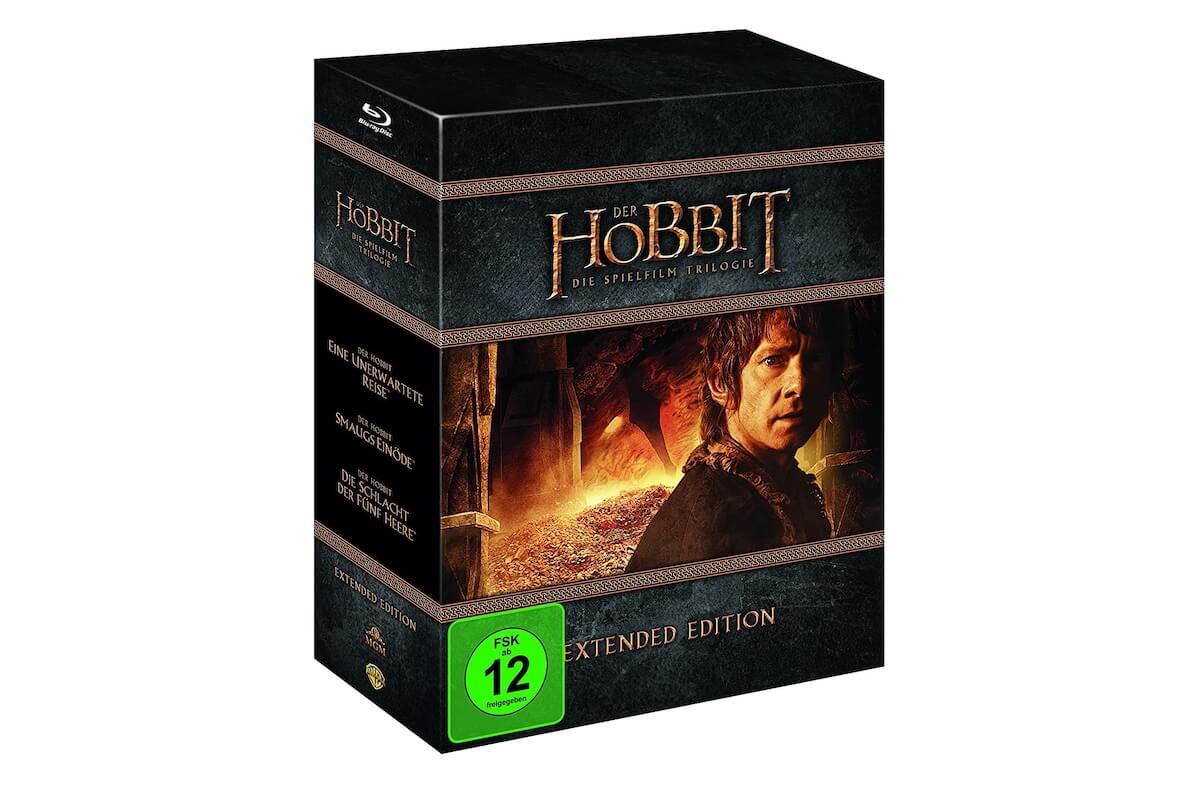 霍比特人1-3合集 加长版 蓝光版 终极收藏,到手23.96欧,原价33.93欧!!