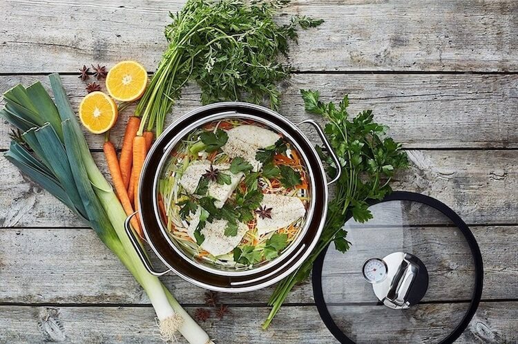 福腾宝 WMF Vitalis 芬香圆形蒸锅 4件套 28 cm 5L，到手65.31欧，原价179.99欧！！