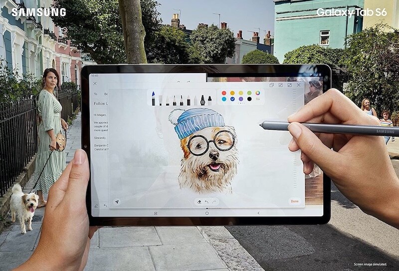 三星 Samsung Galaxy Tab S6 LTE版 8GB/256GB LTE 灰色 + Book Cover键盘保护套,到手706.98欧,原价938.99欧!