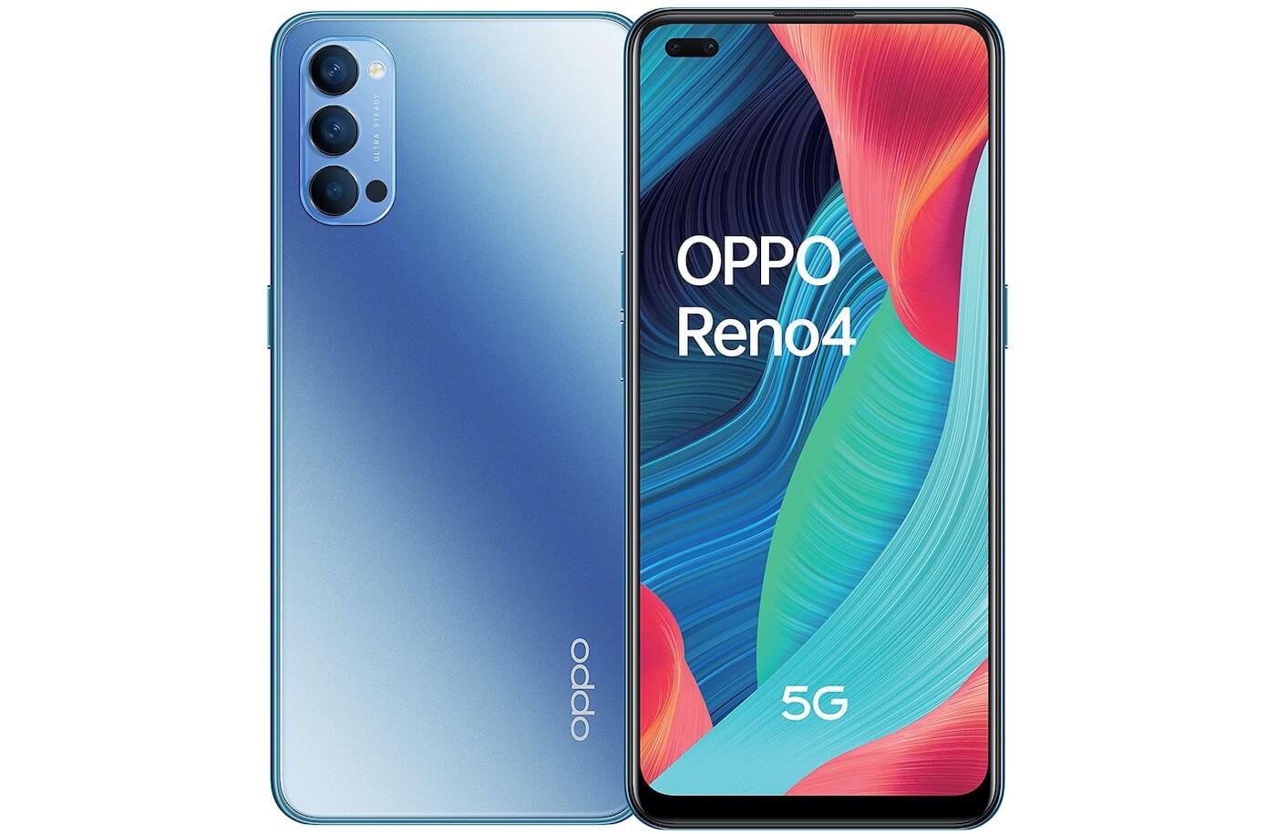 OPPO Reno4 5G 智能手机 6.4寸全面屏 8GB/128GB 银河蓝色,到手309欧,原价599欧!