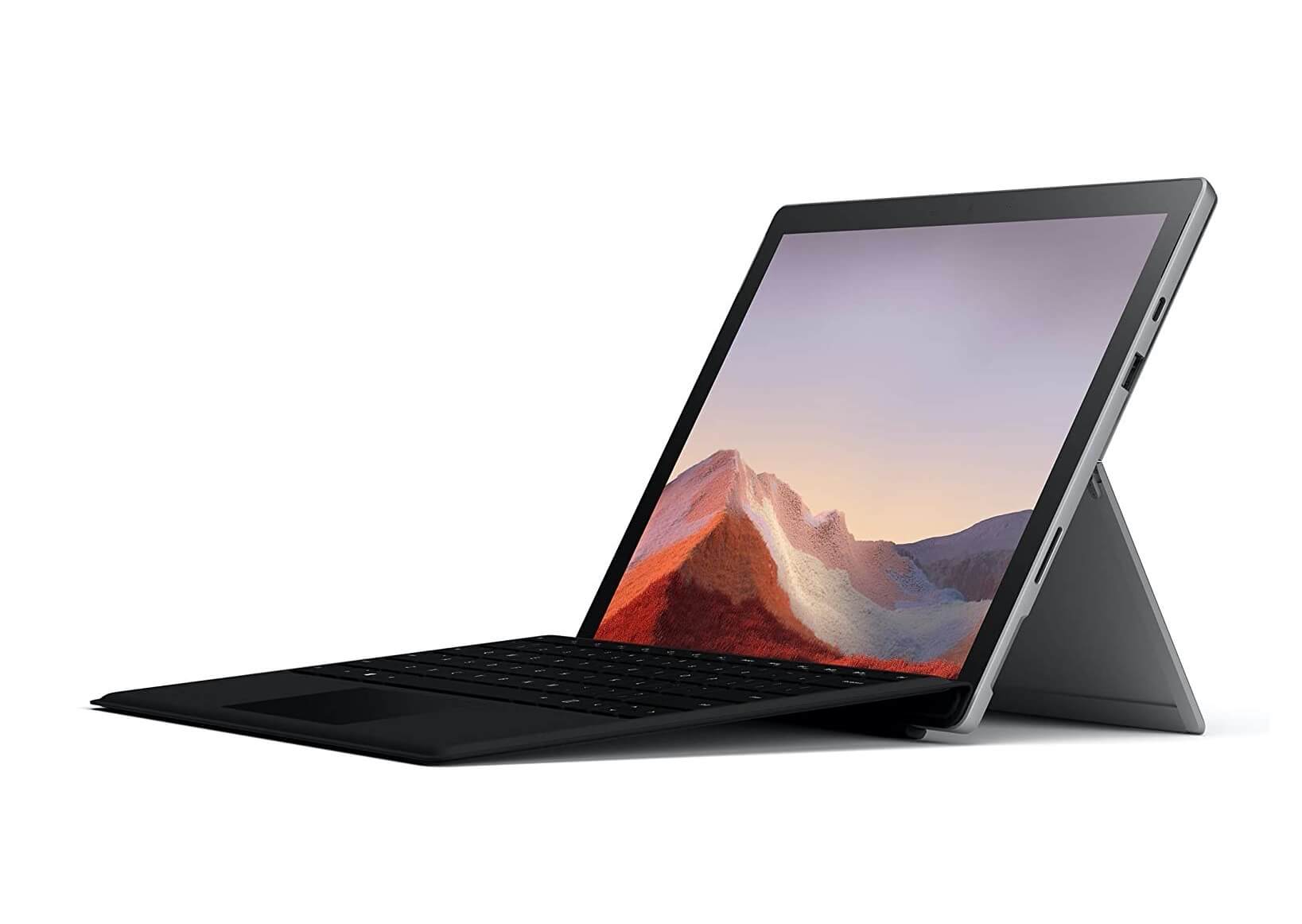 微软 Microsoft Surface Pro 7 12.3寸 二合一笔记本电脑 亮铂金 i5/8GB/128GB 带Type Cover键盘保护套,到手849欧,原价1,198.99欧!