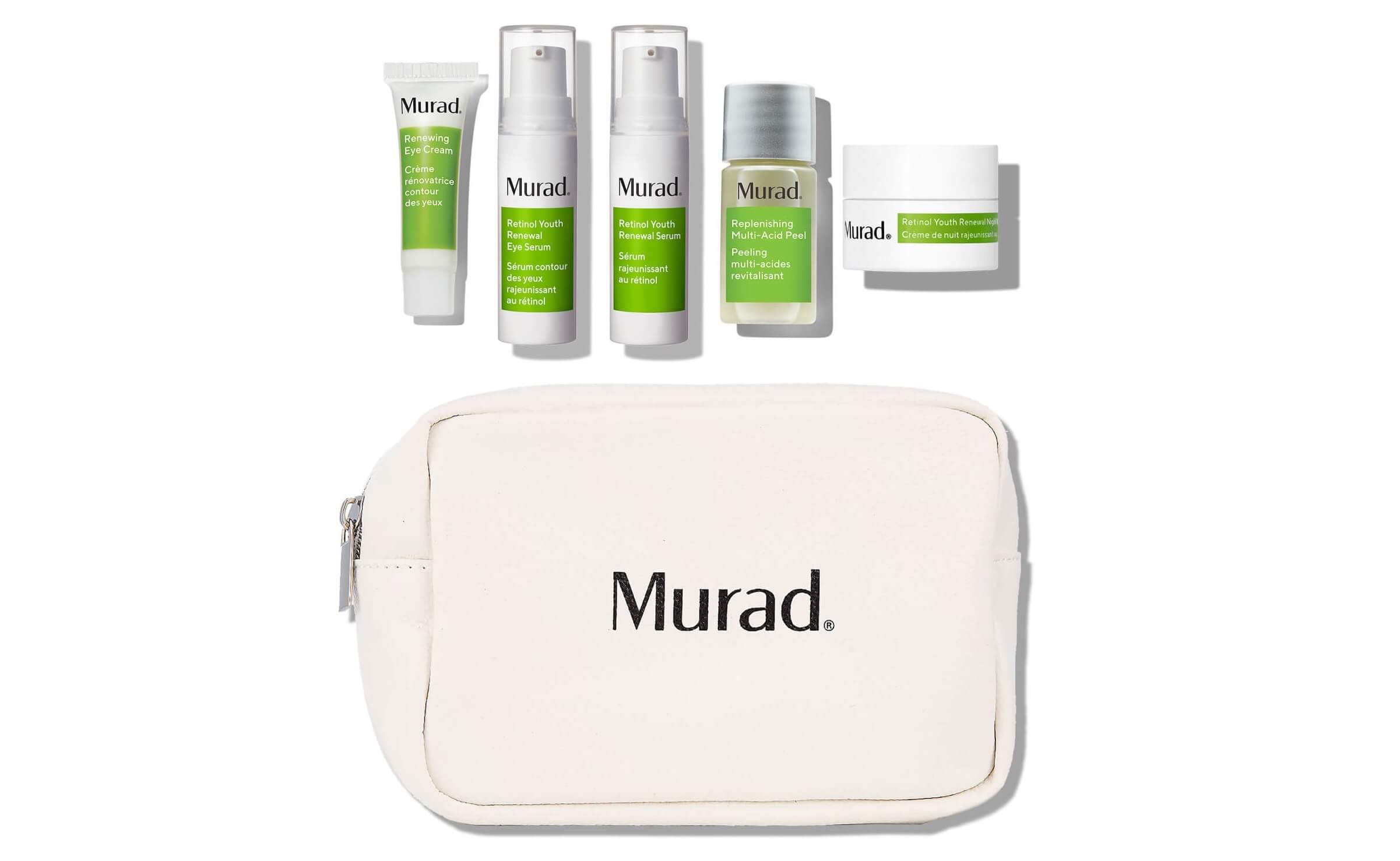 Murad 慕拉得视黄醇5件套 肌龄重塑 恢复活力,到手40.76欧,原价50.95欧!!