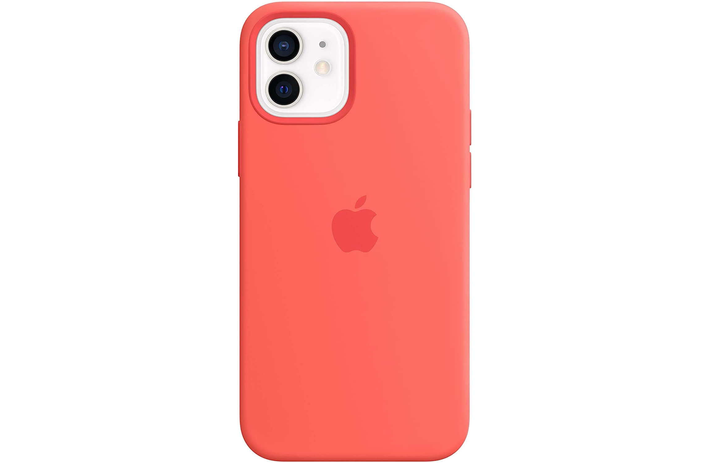 苹果Apple iPhone 12/12 Pro 专用Magsafe 硅胶手机壳 粉橘色,到手40.89欧,原价55欧!
