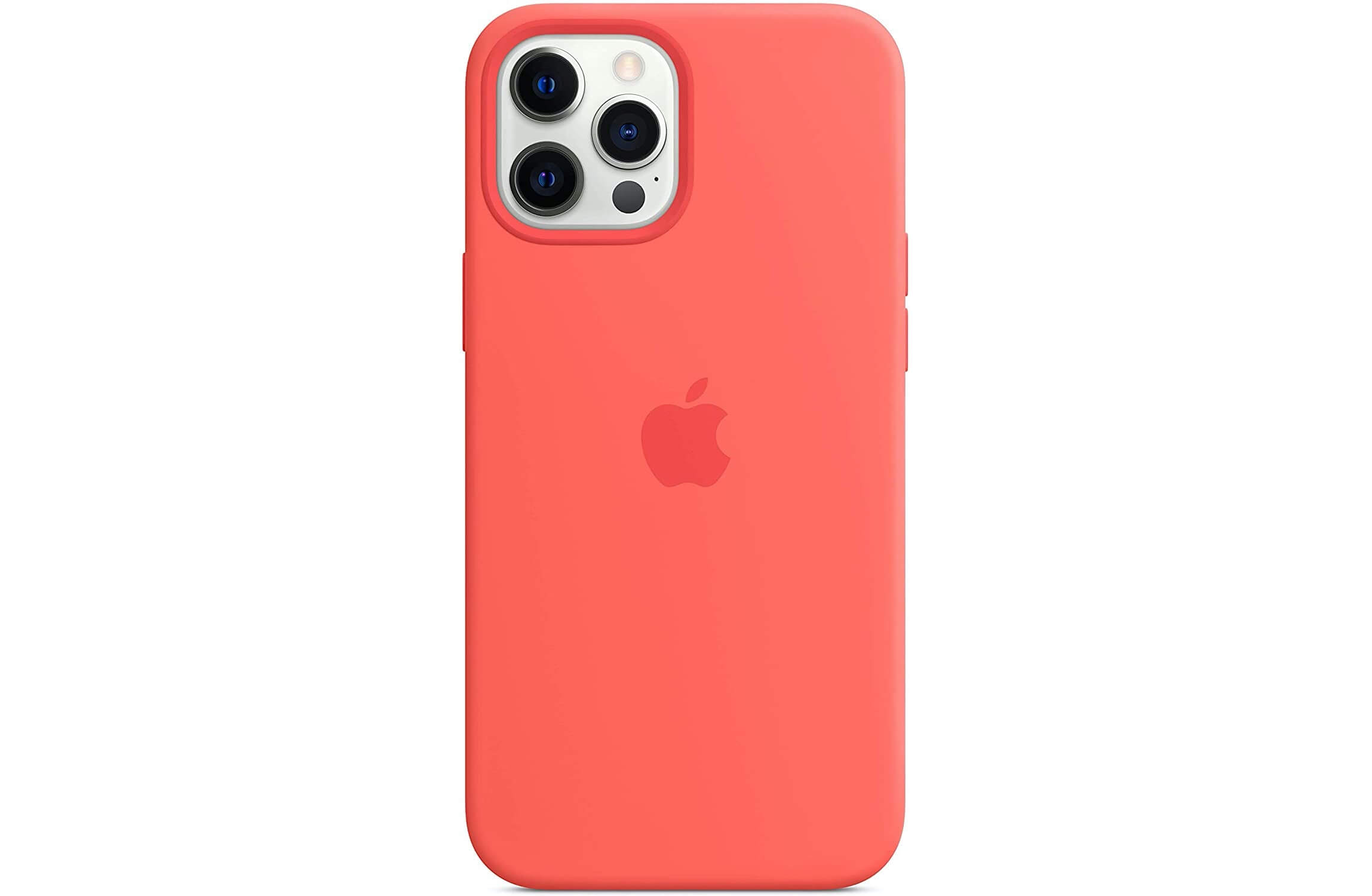苹果Apple iPhone 12 Pro Max 专用Magsafe 硅胶手机壳 粉橘色,到手46.64欧,原价55欧!