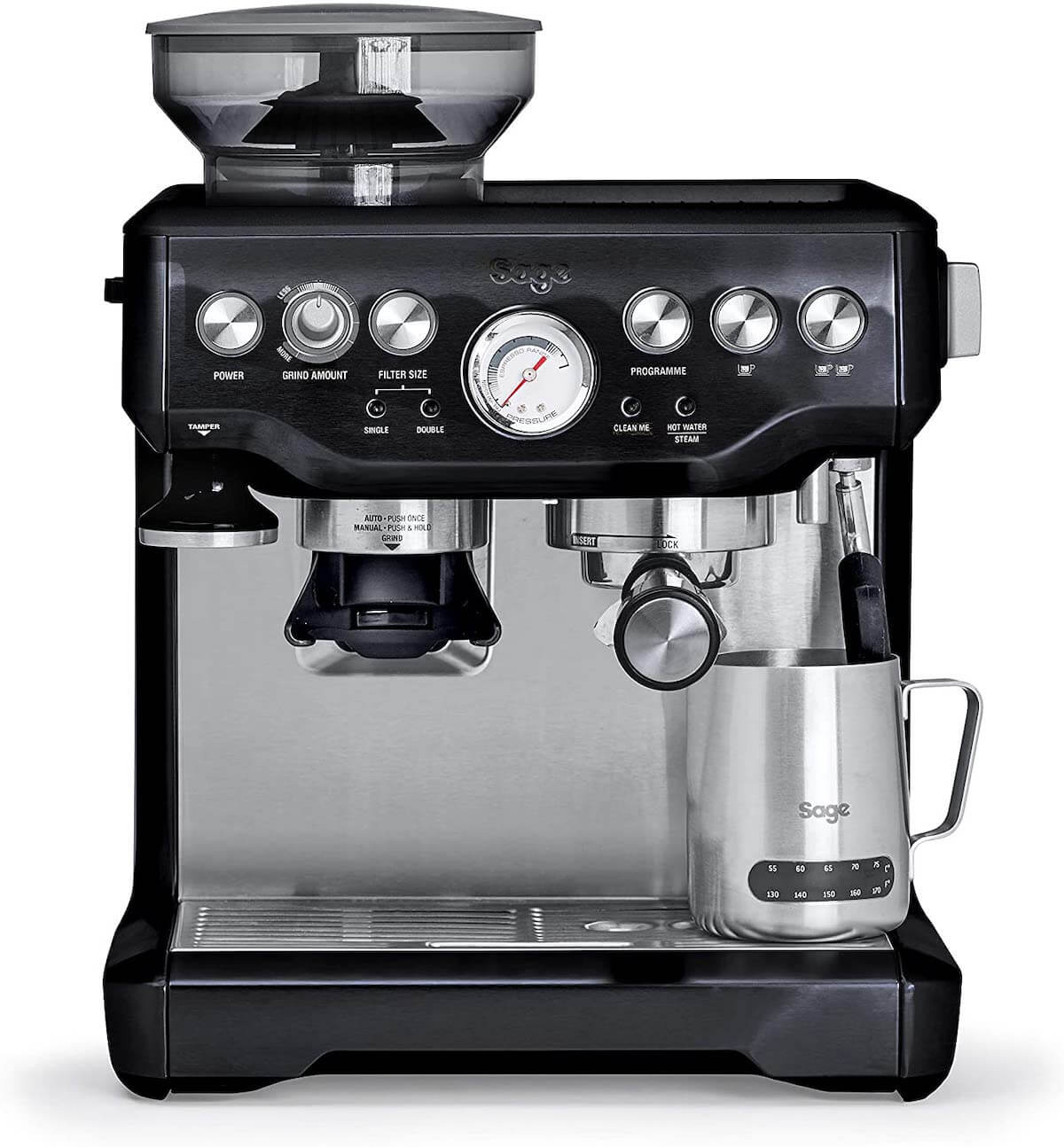 Sage Appliances SES875 the Barista Touch 意式咖啡机 半自动咖啡机 黑色，到手499.99欧，原价699欧！ 20230605 德亚打折特价活动