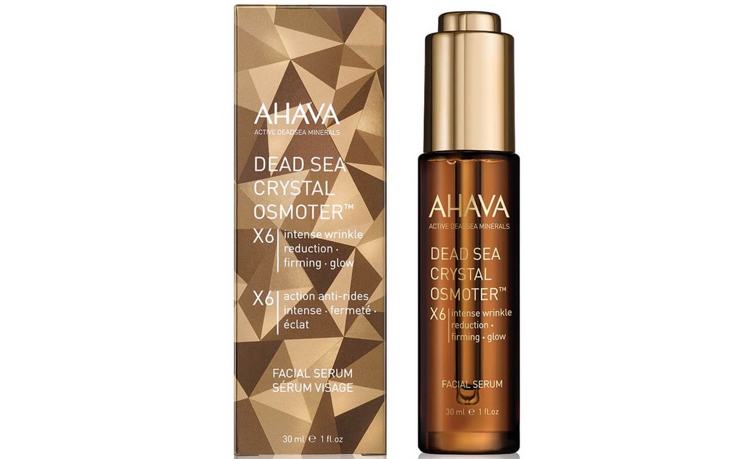 AHAVA 死海黄金瓶肌底液 死海赋活Osmoter X6奢颜肌底精华液 30ml，买三付二！到手47.63欧，原价71.45欧！！