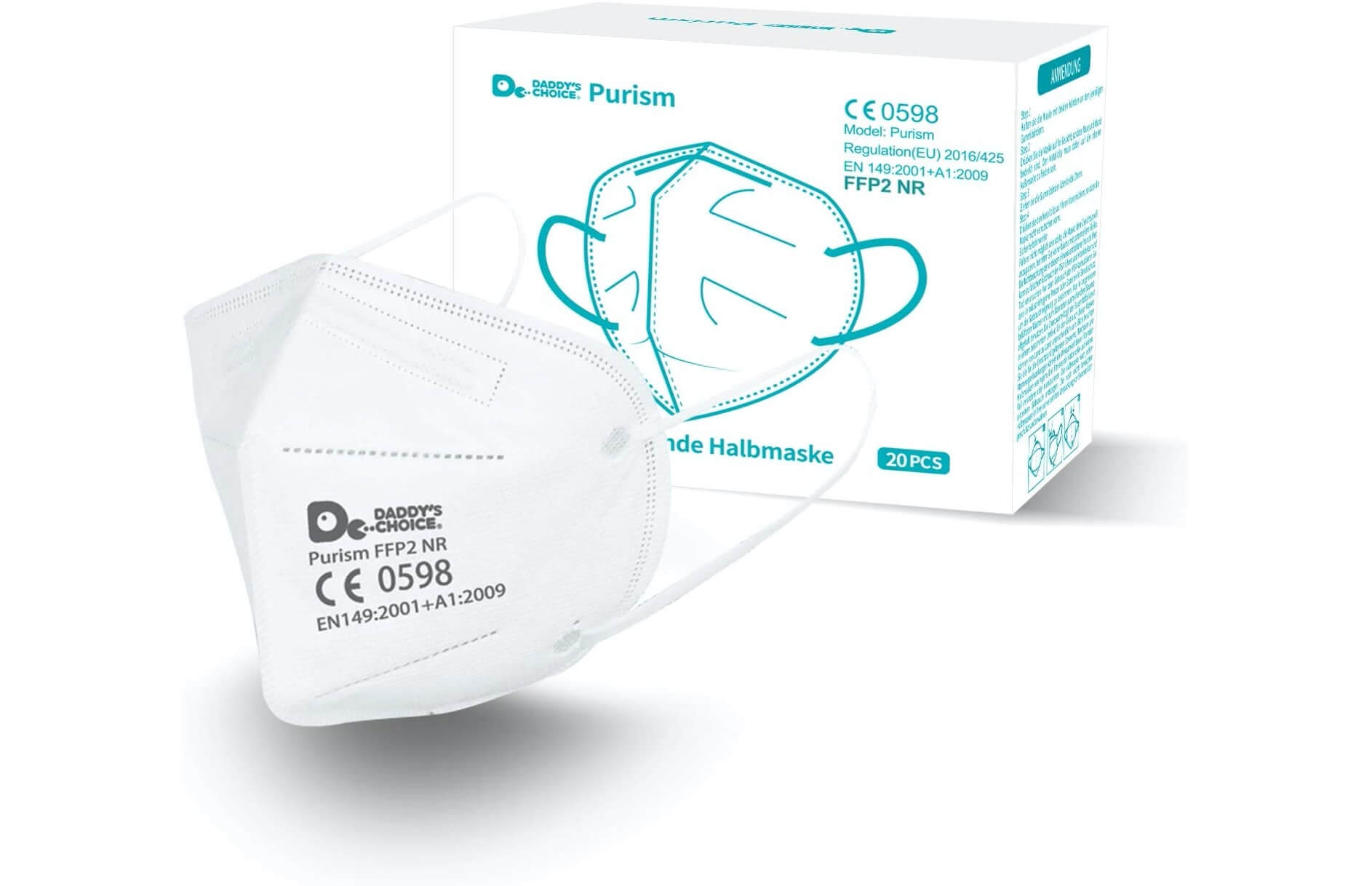 Purism FFP2 口罩 5层保护 CE认证 20只装,到手10.95欧,原价23.95欧!