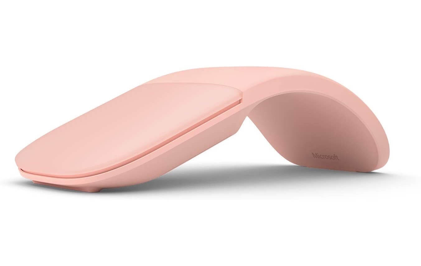 微软 Microsoft Surface Arc 无线鼠标 柔粉金色 轻薄便携 续航久,到手41.9欧,原价89.99欧!特价!