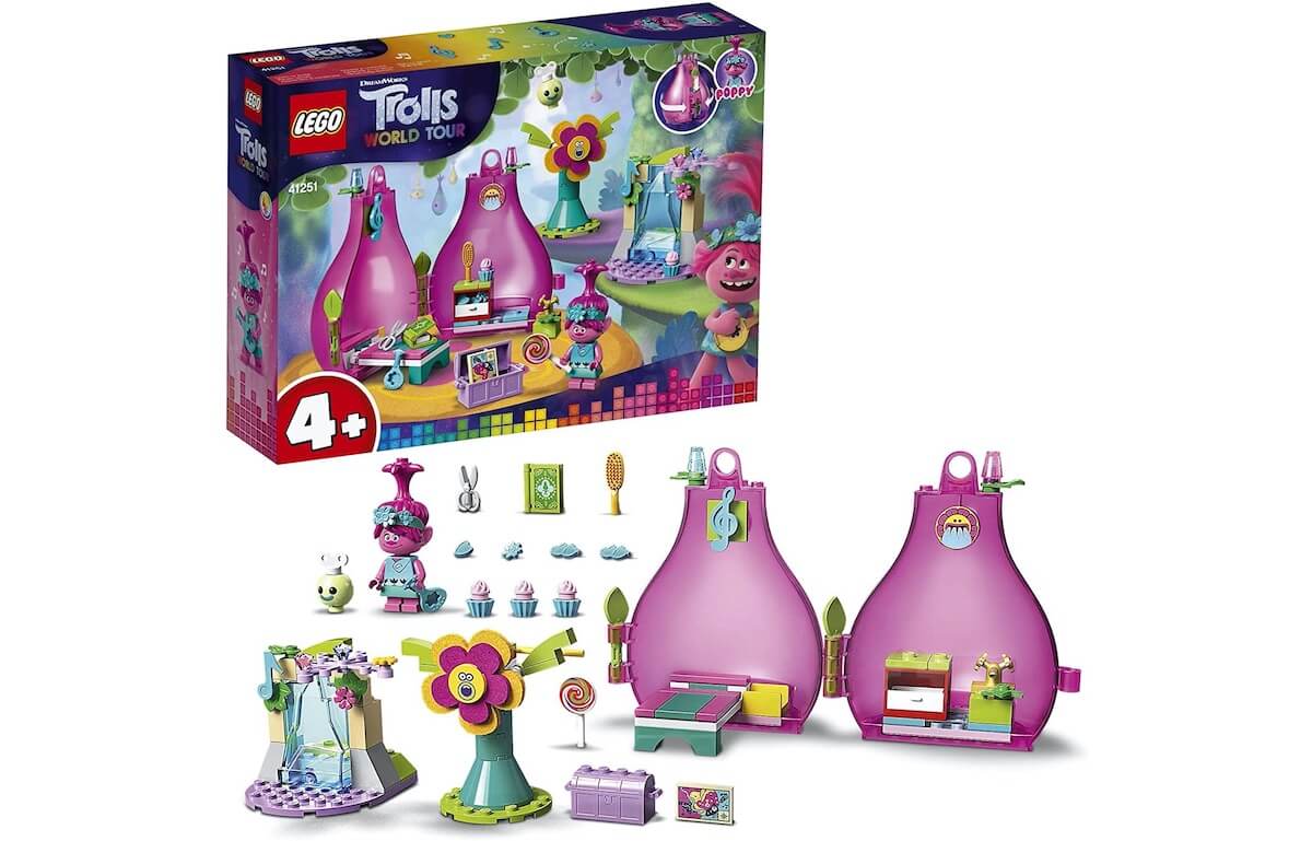 乐高魔发精灵系列 LEGO Trolle World Tour 41251 波比的豆荚居室 适合4+年龄，到手9.9欧，原价19.49欧！