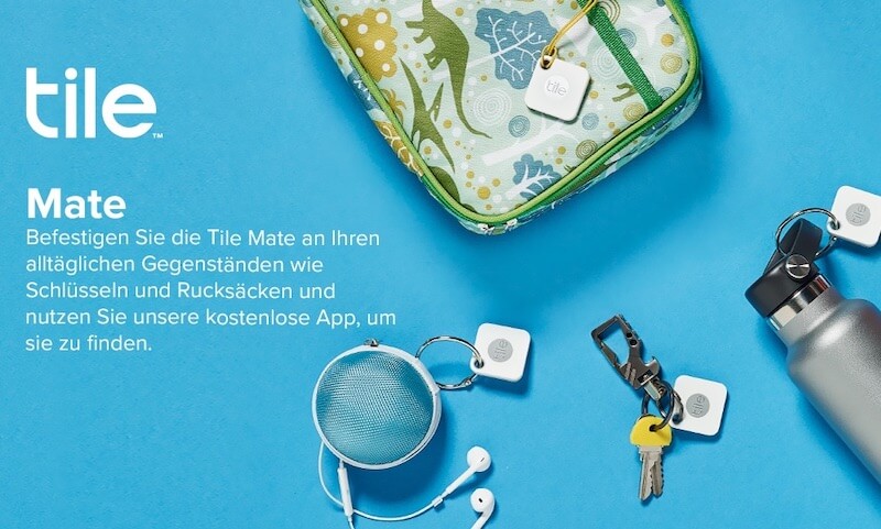 Tile Mate (2020版) 蓝牙物品追踪器 白色 一只装 支持Google语音助手和Alexa,到手14.99欧,原价24.99欧!