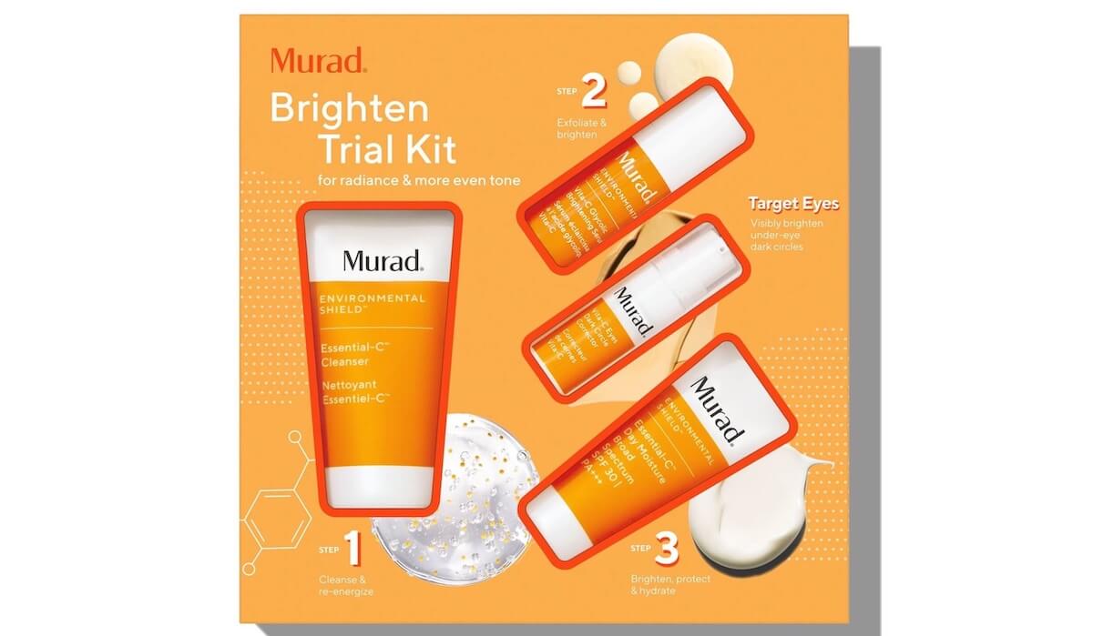Murad 臻白淡斑精华亮白四件套 含精华+洁面+眼霜+防晒霜,到手48.3欧,原价50.95欧!!