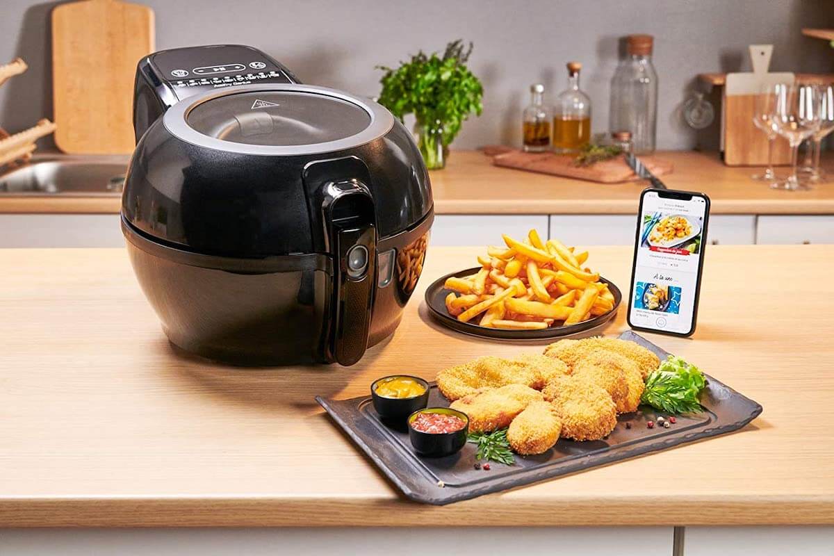 特福 Tefal FZ7738 ActiFry Genius+ 空气炸锅 黑色 1550W功率 1.2公斤 9个自动程序，到手199.9欧，原价299.99欧！！