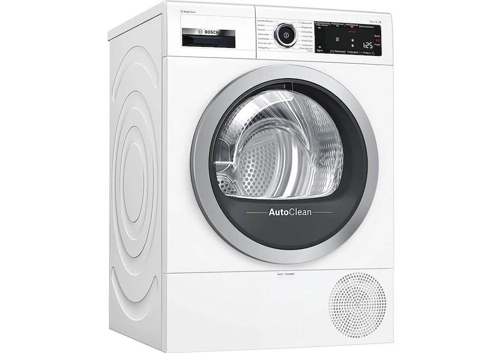 博世 Bosch WTX87M00 全自动滚筒式热泵烘干机 A+++ 8kg 支持AutoDry / AutoClean，到手575欧，原价1,389欧！