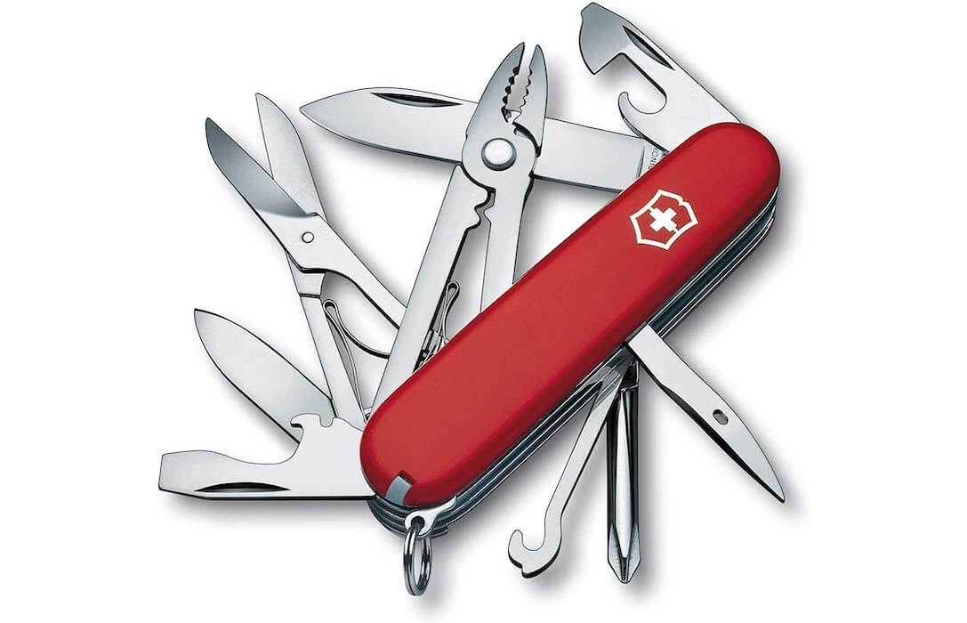 Victorinox Deluxe Tinker 瑞士军刀 17种功能 红色,到手35.2欧,原价53欧!特价!