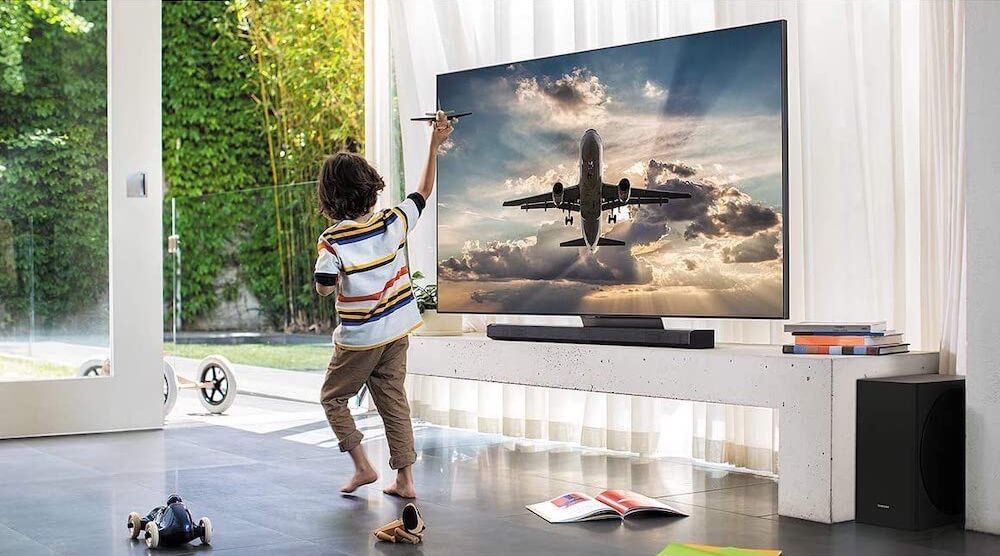 三星 Samsung GQ55Q90TGT 55寸 QLED光量子电视机 4K超高清 支持Alexa和Google语音助手,到手1,099欧,原价1,649欧!!