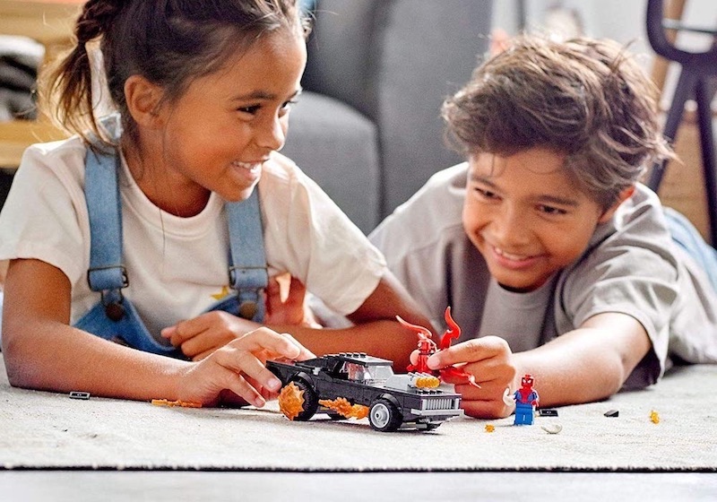 乐高超级英雄系列 LEGO 76173 蜘蛛侠与恶灵骑士 (Ghost Rider) 大战屠杀,到手13.34欧,原价19.99欧!特价!